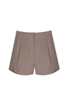 Taupe Linen Shorts