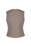 Taupe Linen Vest