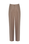 Taupe Oversize Linen Pants