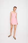 V Neck Pink  Dress