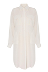 White Linen Shirt Dress