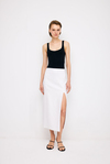 White Midi Skirt