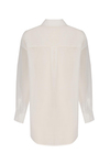 White Oversize Silk Shirt