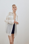 White Oversize Silk Shirt