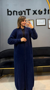 Triko alpaka uzun abaya  Lacivert renk 