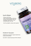 Vitaberg Dim Complex 30 Kapsül – DIM 100 mg, D3 ve Bitkisel Ekstreler İçeren Takviye Edici Gıda