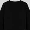 Güvenin Dansı Nakışlı Oversize Bisiklet Yaka Siyah Sweatshirt