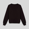Kovboy nakışlı oversize kahverengi sweatshirt-004