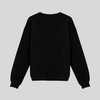 Kovboy nakışlı oversize siyah sweatshirt-001