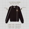 Sessiz Bağ Nakışlı Oversize Bisiklet Yaka Kahverengi Sweatshirt