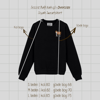 Sessiz Bağ Nakışlı Oversize Bisiklet Yaka Siyah Sweatshirt