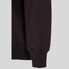 Sessiz Bağ Nakışlı Oversize Bisiklet Yaka Kahverengi Sweatshirt