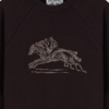 Zafer Koşusu Nakışlı Bisiklet Yaka Reglan Kol Kahverengi Sweatshirt