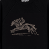 Zafer Koşusu Nakışlı Bisiklet Yaka Reglan Kol Siyah Sweatshirt