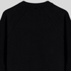Zafer Koşusu Nakışlı Bisiklet Yaka Reglan Kol Siyah Sweatshirt