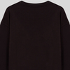 Zafer Koşusu Nakışlı Oversize Bisiklet Yaka Kahverengi Sweatshirt