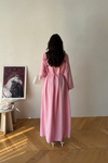 Alisa İnci Detaylı Elbise Pembe