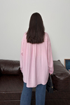 Asel Oversize Gömlek Pembe