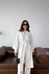 Kimono Pantolon Takım Ekru