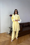 Kimono Pantolon Takım Sarı