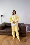 Kimono Pantolon Takım Sarı