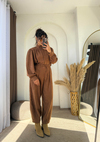 Ballon Vintage Süet Takım Taba