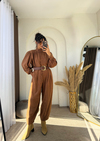 Ballon Vintage Süet Takım Taba