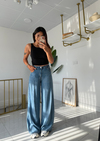 Beli Lastikli Tencel Jean
