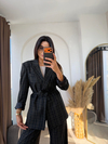 Ekoseli Lüks Oversize Takım Elbise