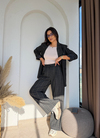 Ekoseli Lüks Oversize Takım Elbise