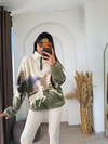 Geyikli Peluş Sweatshirt