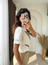 Leopar Baskılı Oversize Tişört