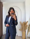 Lüks Jean Blazer Takım