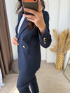 Lüks Jean Blazer Takım