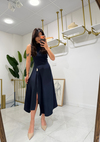 Mango Model Romantik Elbise Lacivert