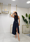 Mango Model Romantik Elbise Lacivert