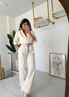 Marka Model Gabardin Takım Krem