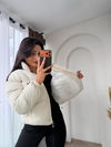 Marka Model Şişme Mont Krem