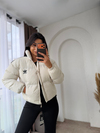 Marka Model Şişme Mont Krem