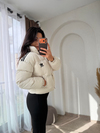 Marka Model Şişme Mont Krem