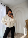 Marka Model Şişme Mont Krem