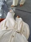 Massimo Ham Keten Takım Krem