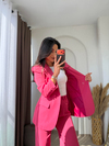 Modern Lyocell Takım Elbise Pembe