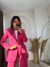 Modern Lyocell Takım Elbise Pembe