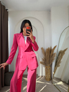 Modern Lyocell Takım Elbise Pembe