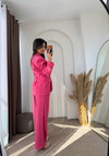 Modern Lyocell Takım Elbise Pembe