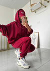 Nora Oversize Takım Bordo