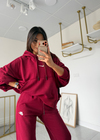 Nora Oversize Takım Bordo