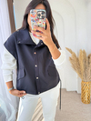 Oversize Scuba Yelek Lacivert 