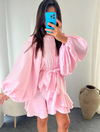 Poplin ELBİSE TOZPEMBE
